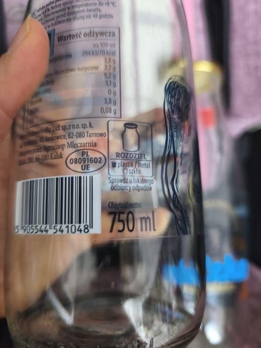 Butelka szklana 2szt 750 ml