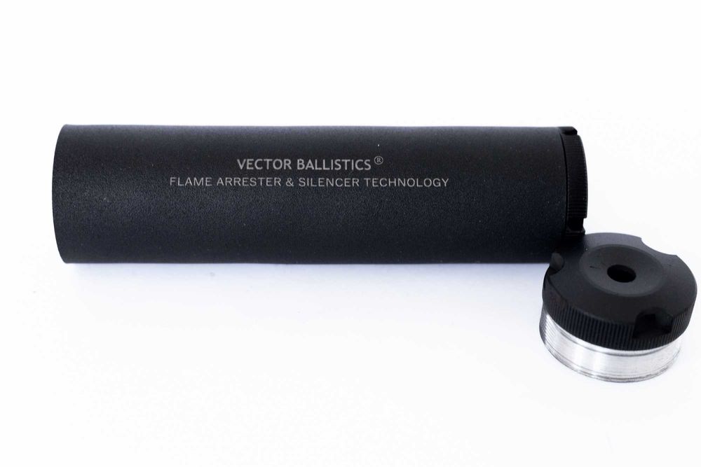 Титановий саундмодератор глушитель АК АКМ РПК ПКМ АР10 АР15 Vector Ballistics 5.45 5.56 7.62 223 308 3006