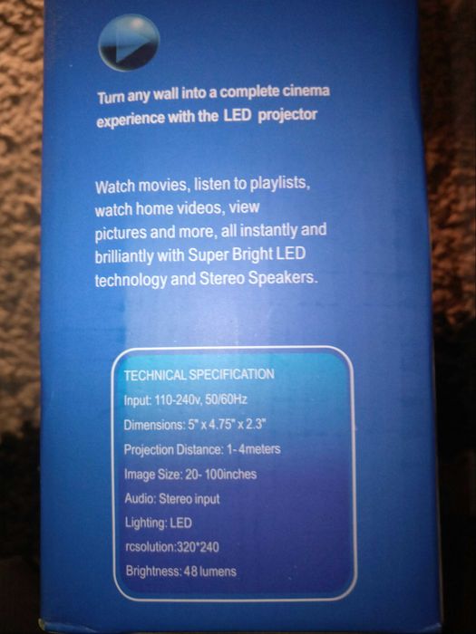 LED Projektor LCD Image system
