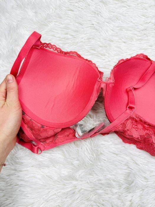 Biustonosz push-up 85C różowy Cubus