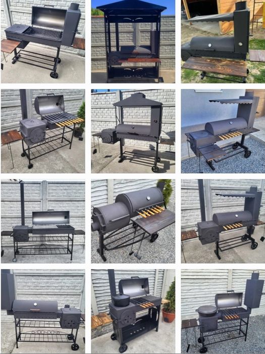 5мм •ХІТ 2025 •Мангал Смокер Коптильня / Піч під Казан / Барбекю/Гриль