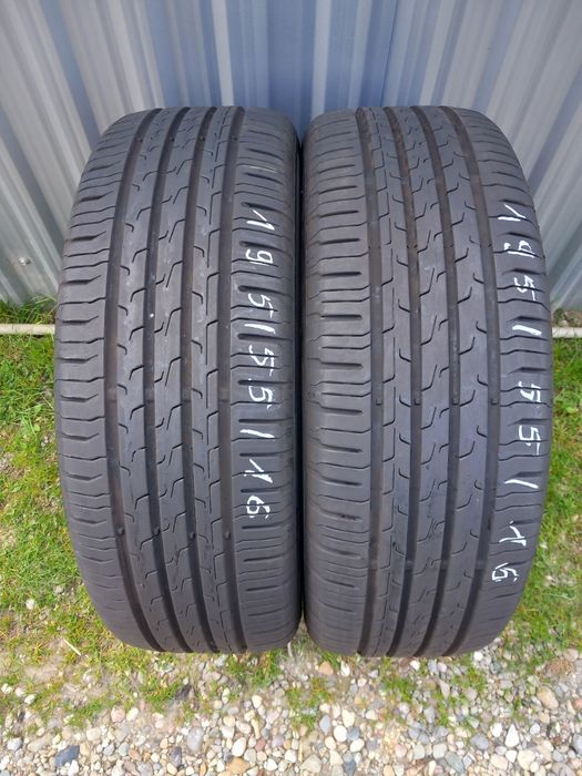 2x Opony Używane Letnie 195/55R16 Continental