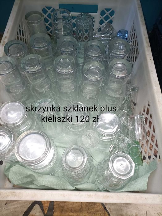 Sprzedam szklanki i kieliszki