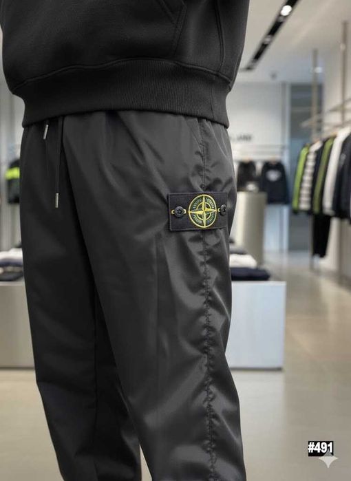 Черные Штаны Stone Island GoreTex - Спортивні Штани Стон Айленд