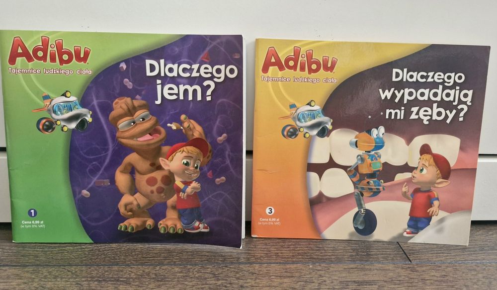Książeczki z serii Adibu. Tajemnice ludzkiego ciała. Łomianki • OLX.pl