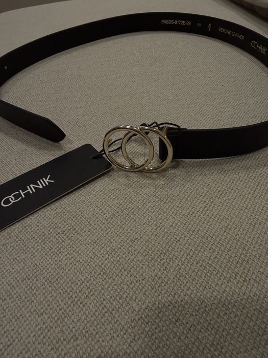 Pasek czarny nowy z metka ochnik rozmiae 80