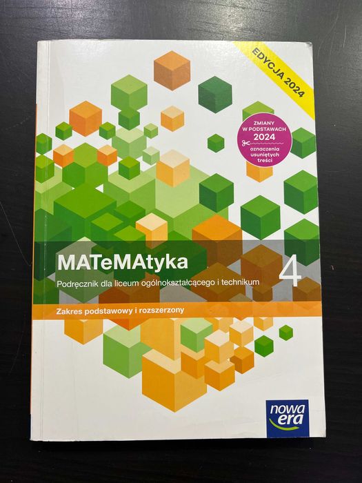 MATeMAtyka 4 zakres rozszerzony edycja 2024