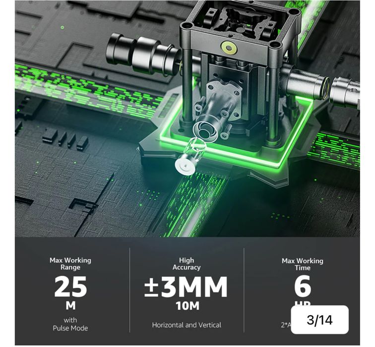 Poziomica laserowa Huepar 9011G