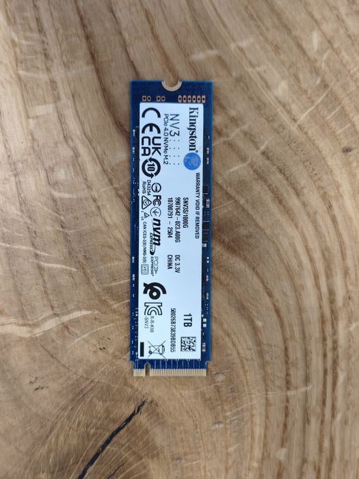 Dysk SSD M2 NVME 1TB Kingstone NV3 - 380h pracy
