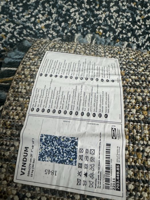 Carpete  200x270 tom perdominante azul