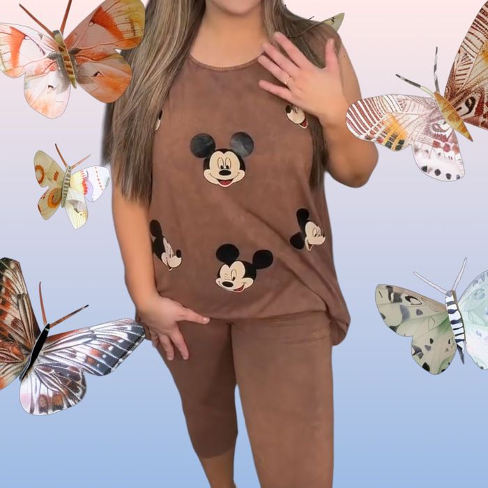 Komplet czekolada w myszki Miki WAWA r. 3xl-4 xl