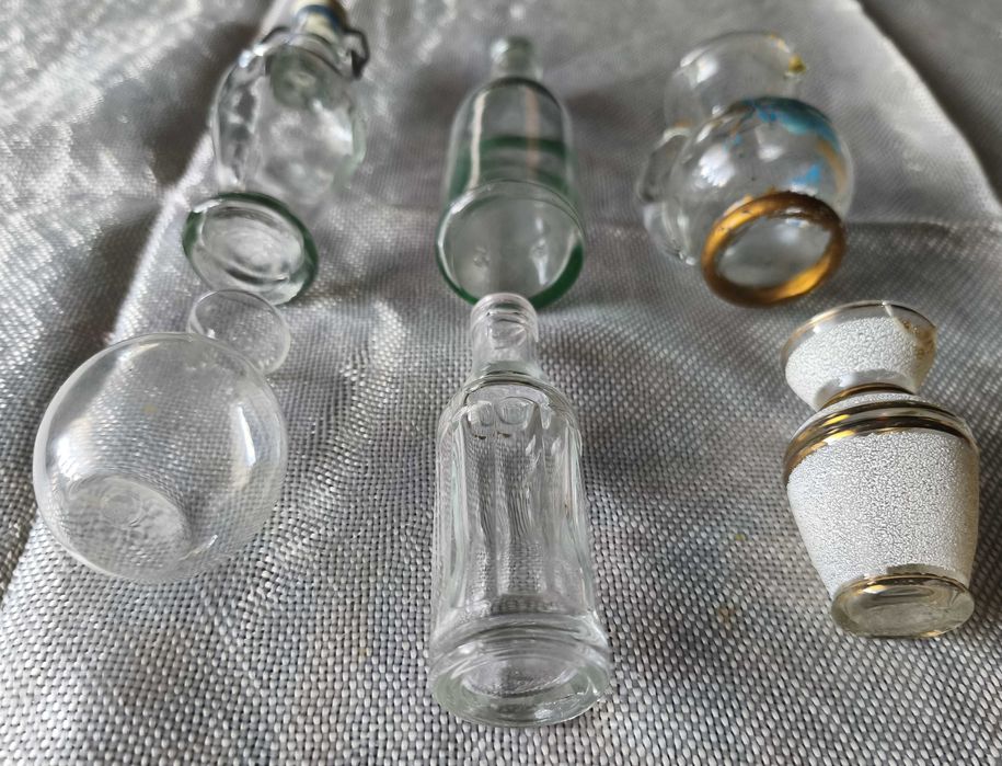 Lote de miniaturas de vidro