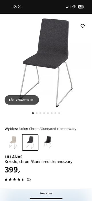 Sprzedam krzesla tapicerowane ikea