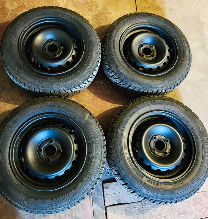 Зимние колеса в сборе 185/70 R14 Идеал + Колпаки