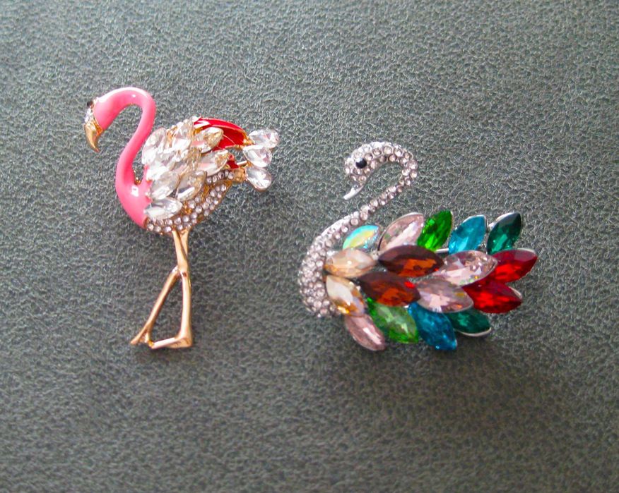 Alfinete / Broche / Pregadeira Flamingo NOVO