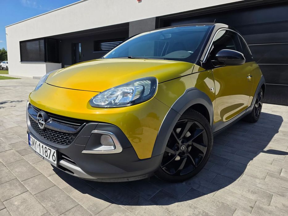 Opel Adam Piękny ROCKS, bezwypadkowy, pół-skóry, rozsuwany dach, ZAREJESTROWANY
