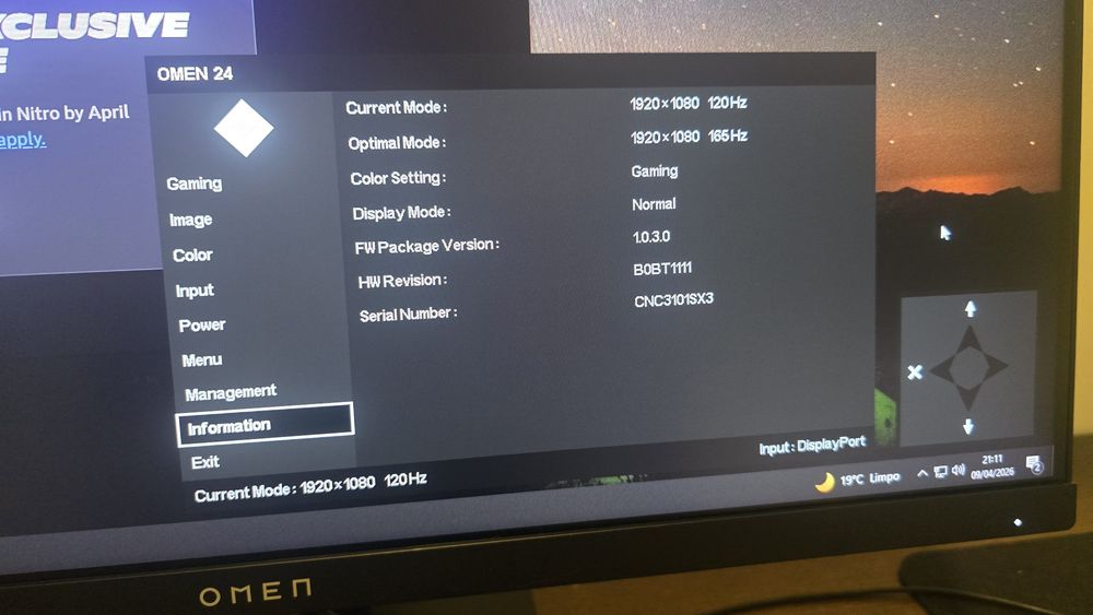 Nintendo Switch OLED + Torre gaming + Monitor OMEN troca por Portatil
