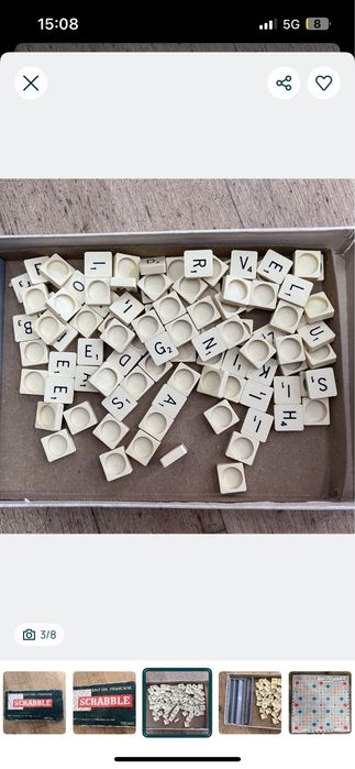 Jogo Scrabble Edition Francaise Jeux Spear Vintage