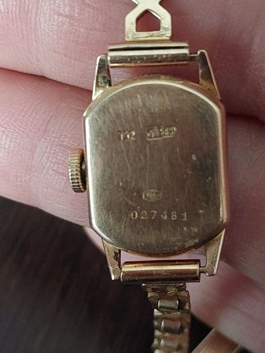 Zloty zegarek Zaria 583proba