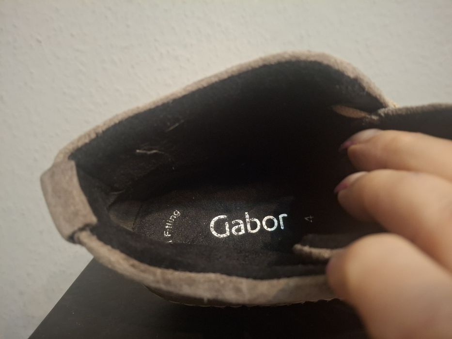 Gabor  zamszowe botki damskie 37