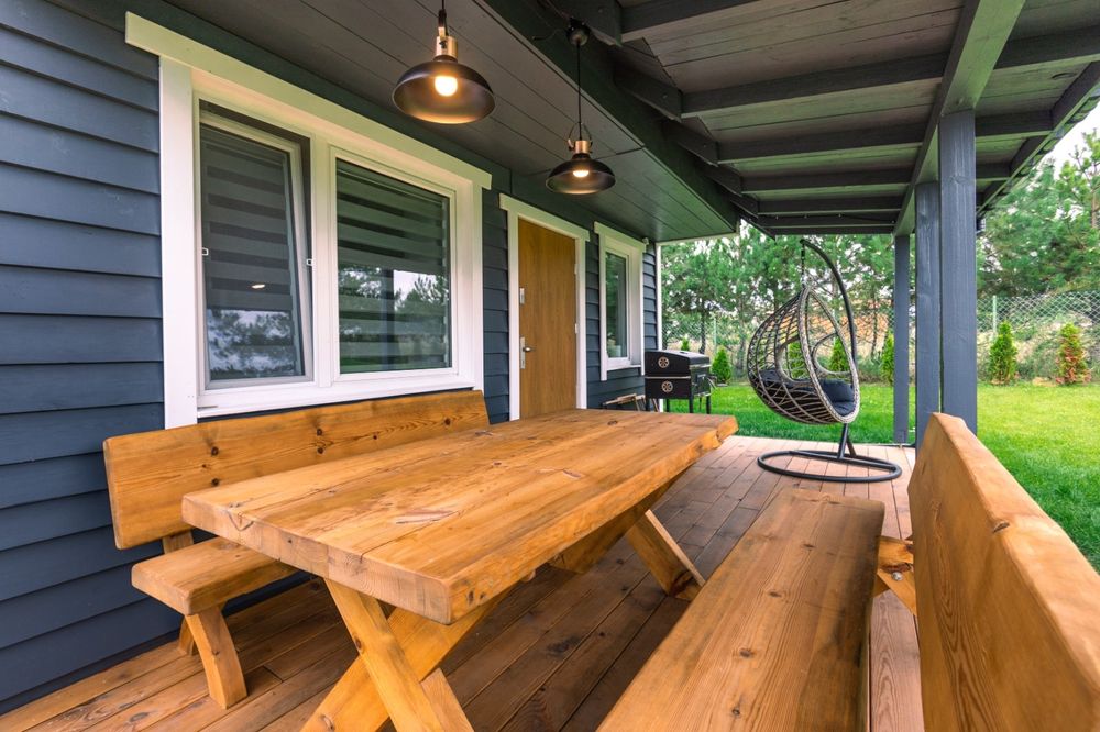 Domki letniskowe na wynajem Sajzy k. Ełku  jezioro Łaśmiady, Mazury.