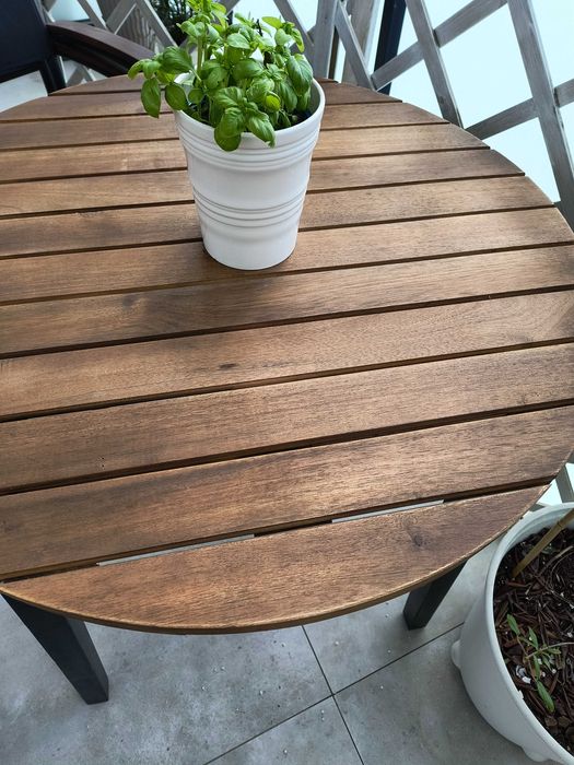 stół ogrodowy drewniany, okrągły, w weekend -10%