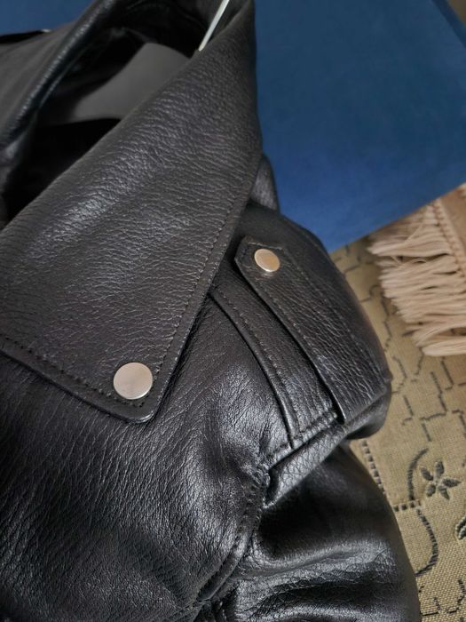 Стильна чоловіча шкіряна куртка VENATTO (XL) (косуха)