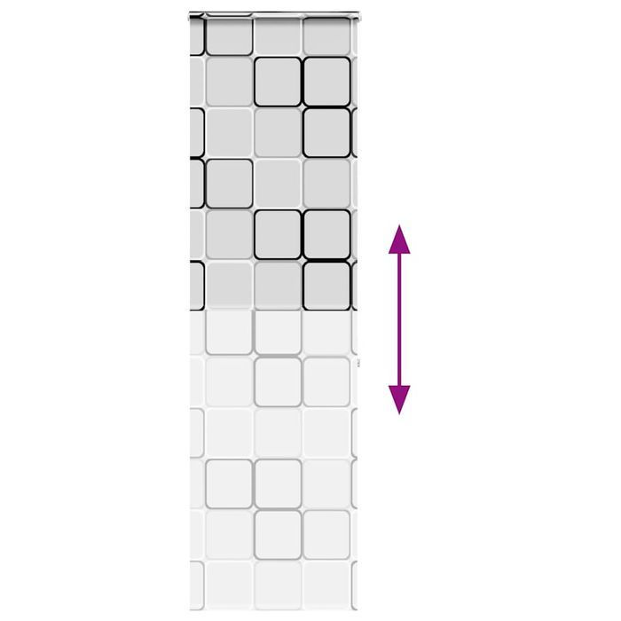 Vidaxl Roleta Prysznicowa Z Kasetą 70X240 Cm Szerokość Tkaniny 66 Cm