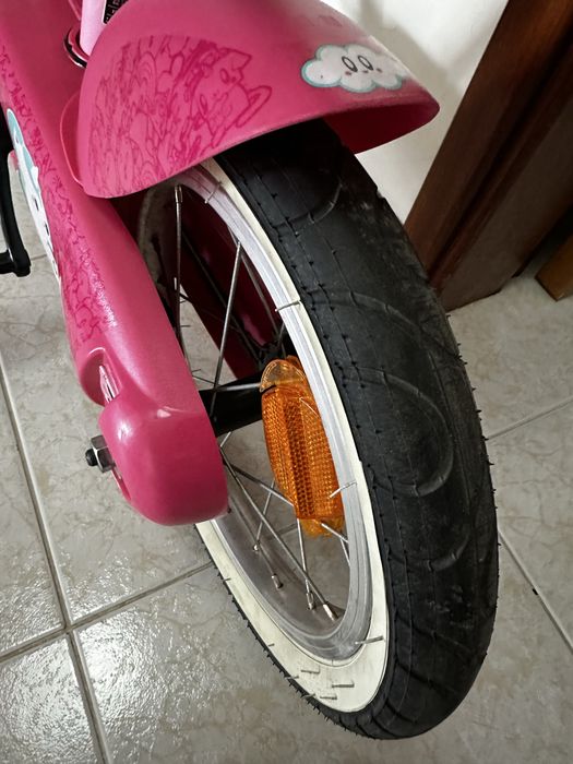 Bicicleta menina unicórnio c/rodinhas