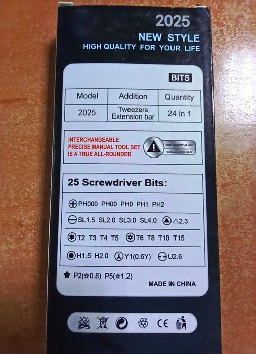 Набор прецизионных бит 24-в-1 Precision Screwdriver Mini Tool Kit