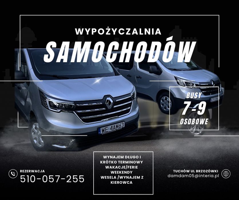 Wypozyczalnia busów 7-9 osobowych / wynajem