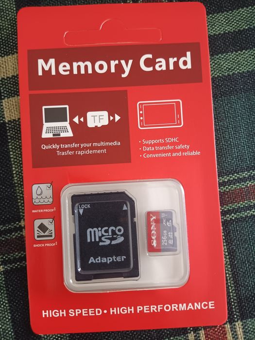 Karta pamięci MicroSD Sony 256 GB+adapter