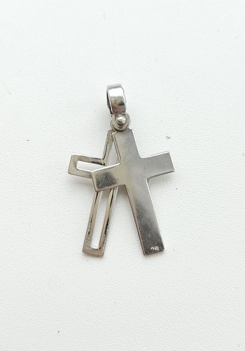 Срібний хрестик прикраса