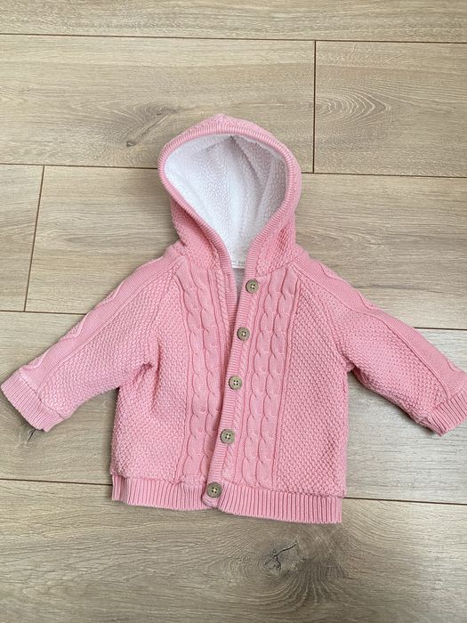 Тепла кофта та желетка для дівчинки 6-12 місяців