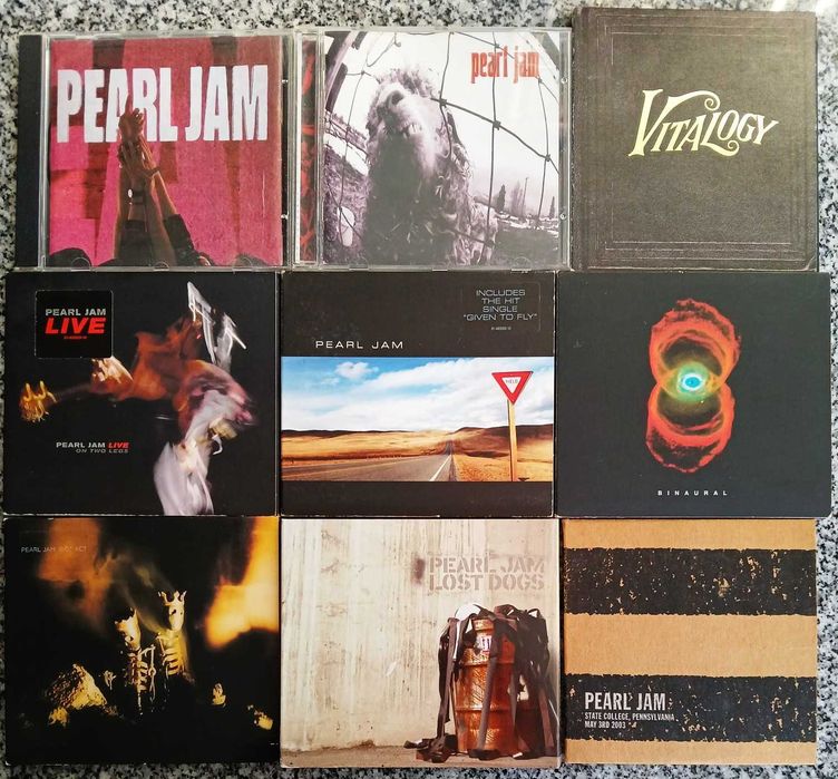 Pearl Jam - 9 CDs - RAROS - Muito Bom Estado