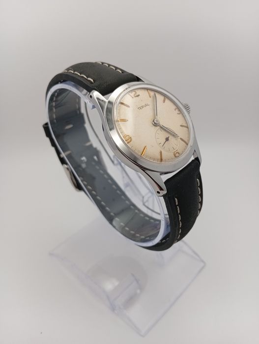 *172#TERVAL Mechanic Military Antique Swiss AS1230 15J Revised