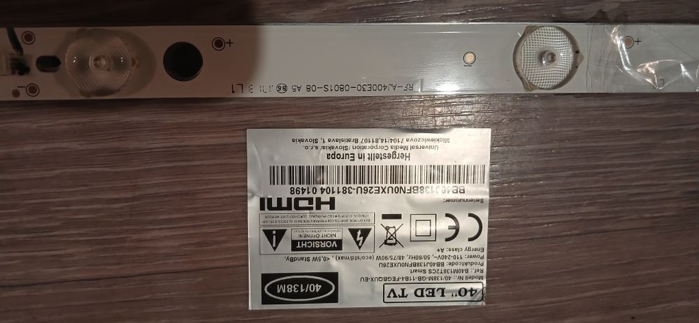 Майн плата, Tcon, лед телевізара Blaupunkt 40/138M-GB-11B4-FEGBQUX-EU