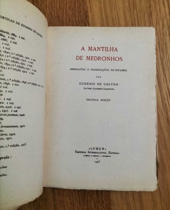 Eugenio de Castro - A Mantilha de Medronhos