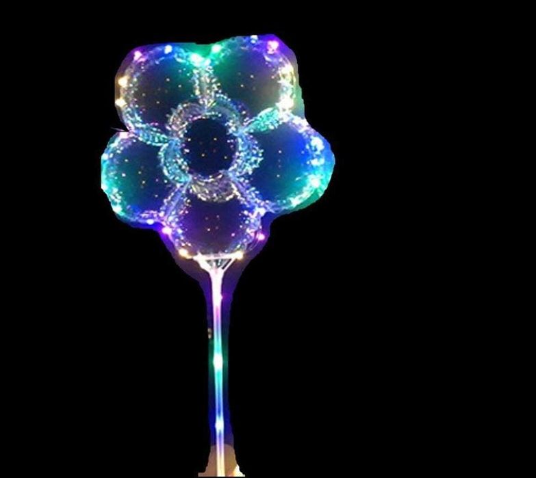 Balony Ledowe Świecące Mocne Led Baterie Festyny Balon Bobo Serca 50cm