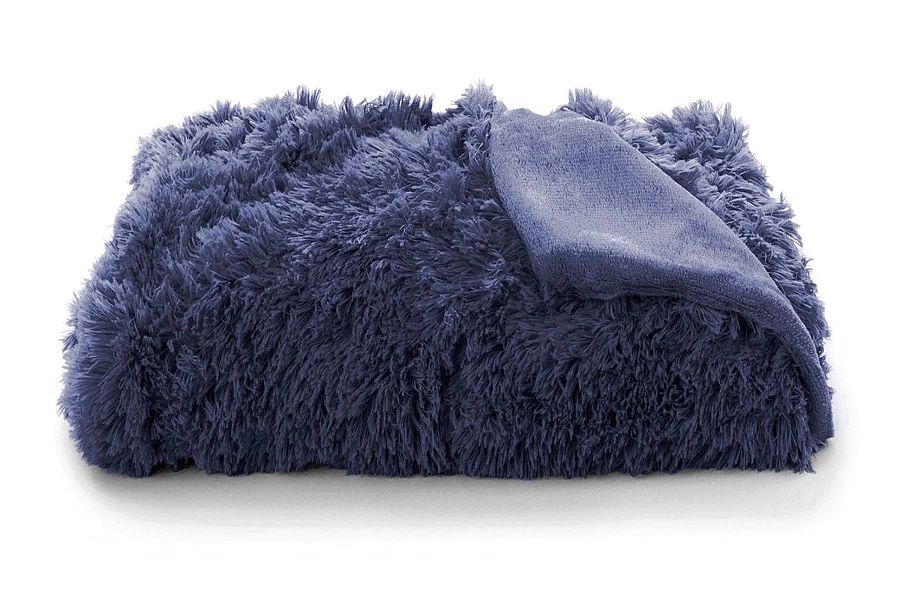 Koc Futrzany Narzuta Pled Włochacz Donat 150x200