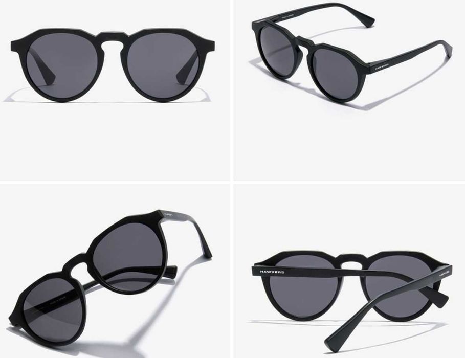 Óculos De Sol Hawkers Warwick Raw - Polarized Carbon Black - Novos