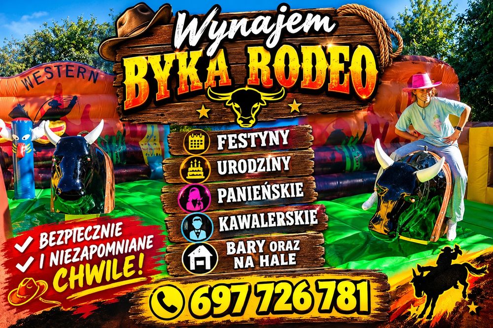 Wynajem byka rodeo