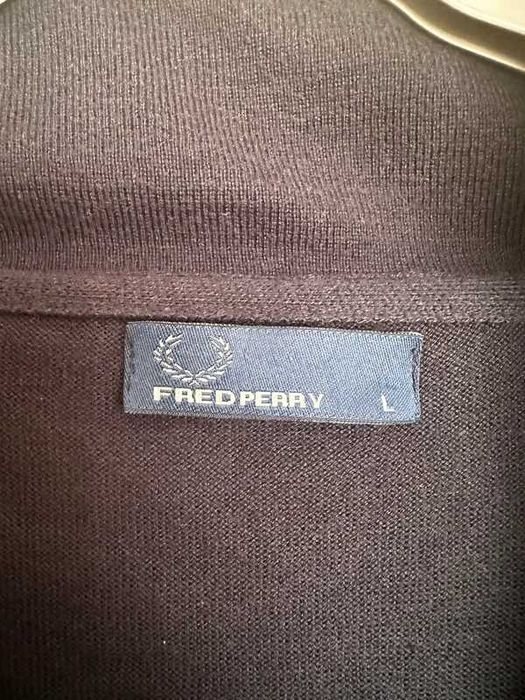 Fred Perry kardigan granatowy | klasyk premium | unisex vintage vibe
