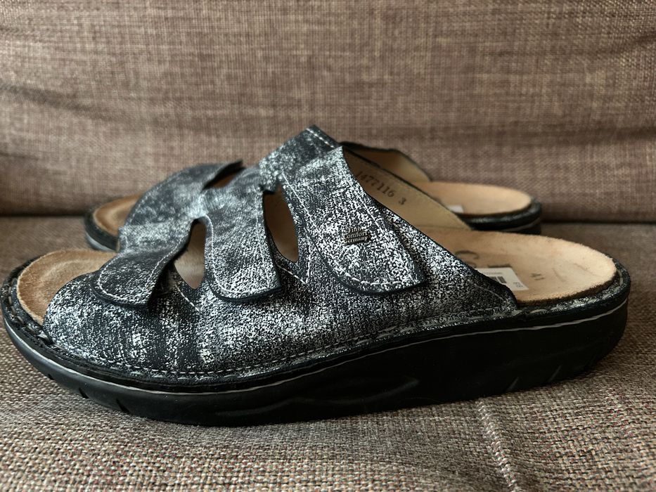 Finn Comfort шкіряні шльопанці тапочки 41 р