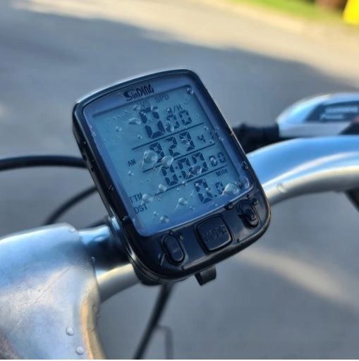 Licznik rowerowy przewodowy 22 funkcje + bateria podświetlenie