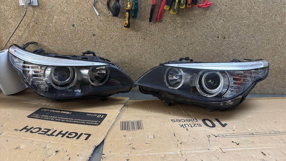 Reflektory Bi led e60 lci zrobione z H7 lift