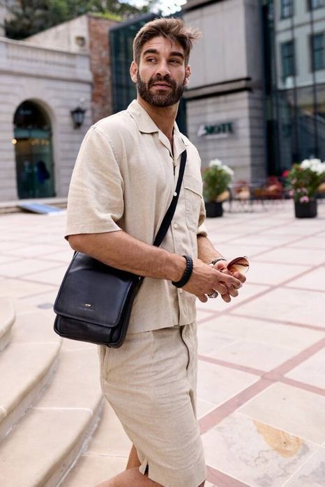 Skórzana torba miejsca z kieszeniami — Peterson