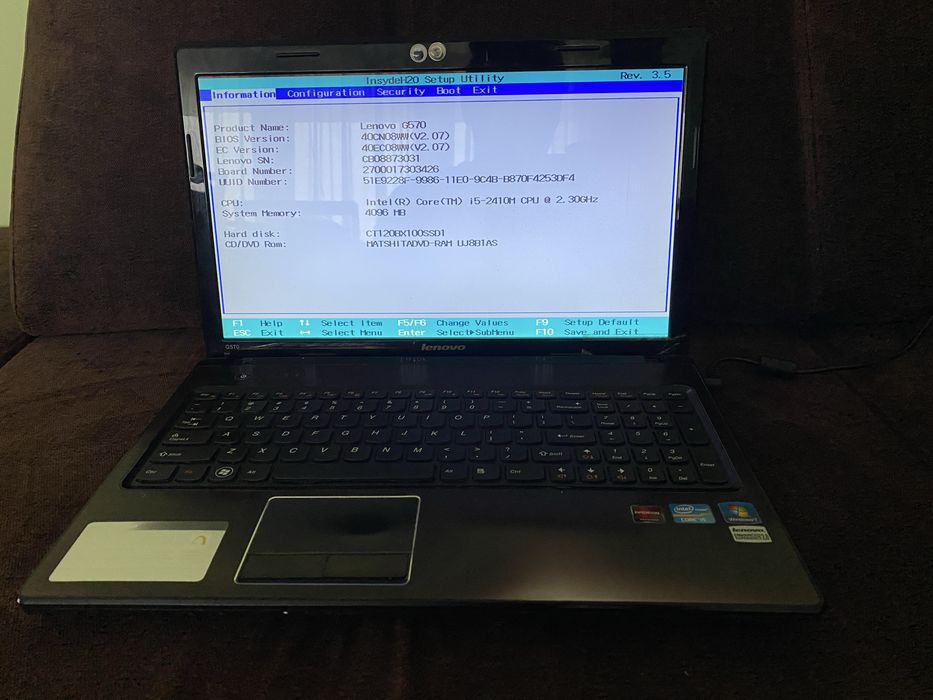 Legendarny laptop Lenovo G570 - procesor i5, 4GB RAM. Działający.