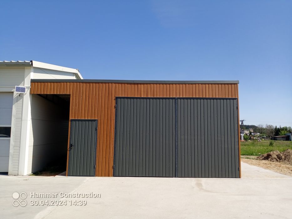 Garaż blaszany wiata zadaszenia