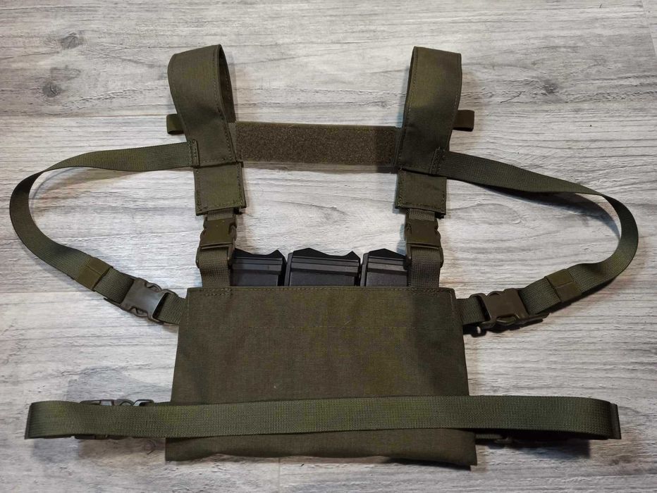 Kamizelka Taktyczna Chest rig 6x3 Ranger green Szelki H